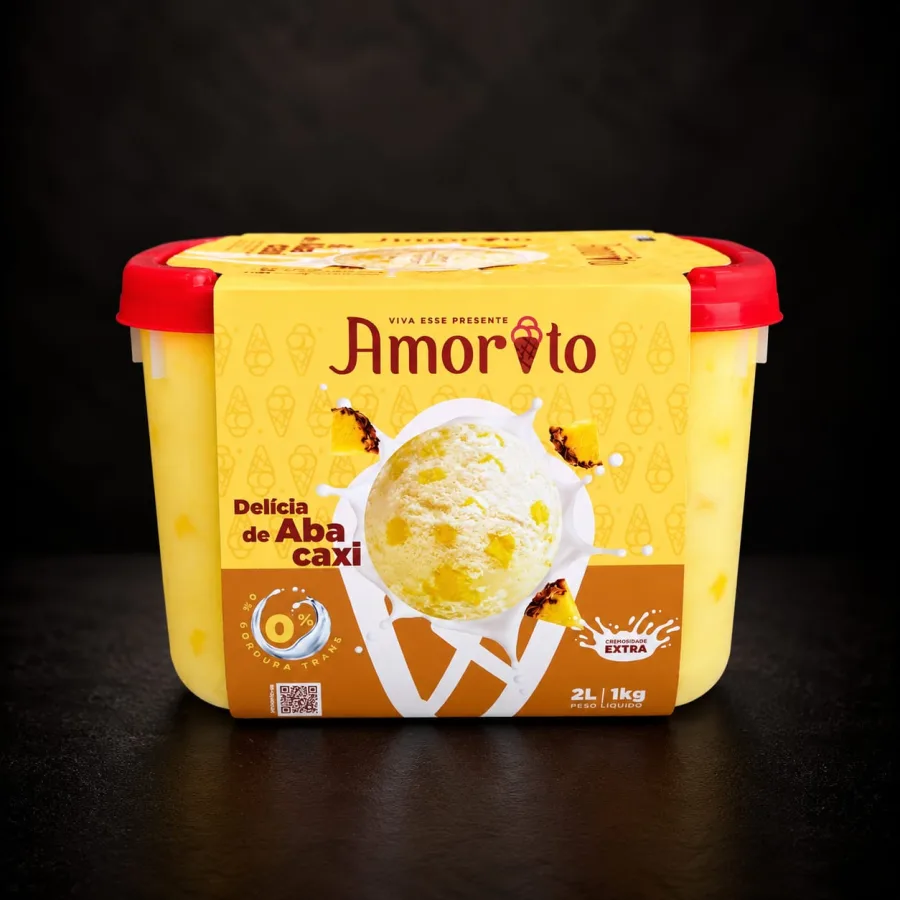 SORVETE 2 LITROS DE DELICIA DE ABACAXI