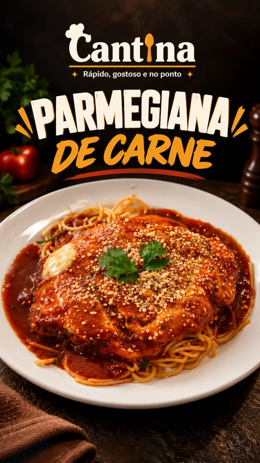  ESPECIAL DO DIA (SABADO) - PARMEGIANA DE CARNE+ SUCO GRÁTIS